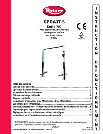 2 post lift spoa 3t 5  om20174   