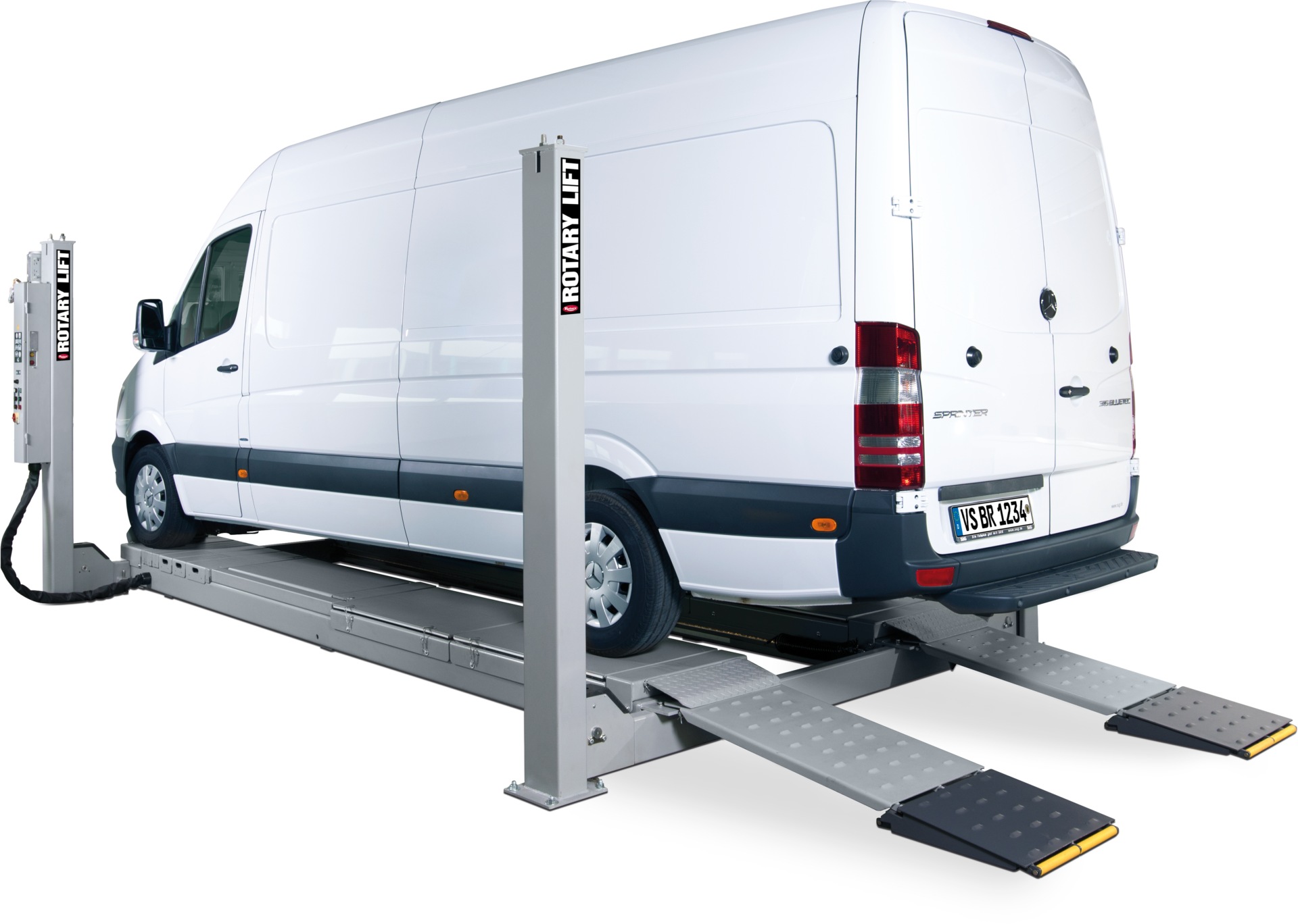 4 post lift sm 55 mercedes sprinter at bottom mi