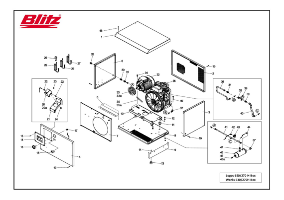 Piston compressor twin logosworks box     2014 