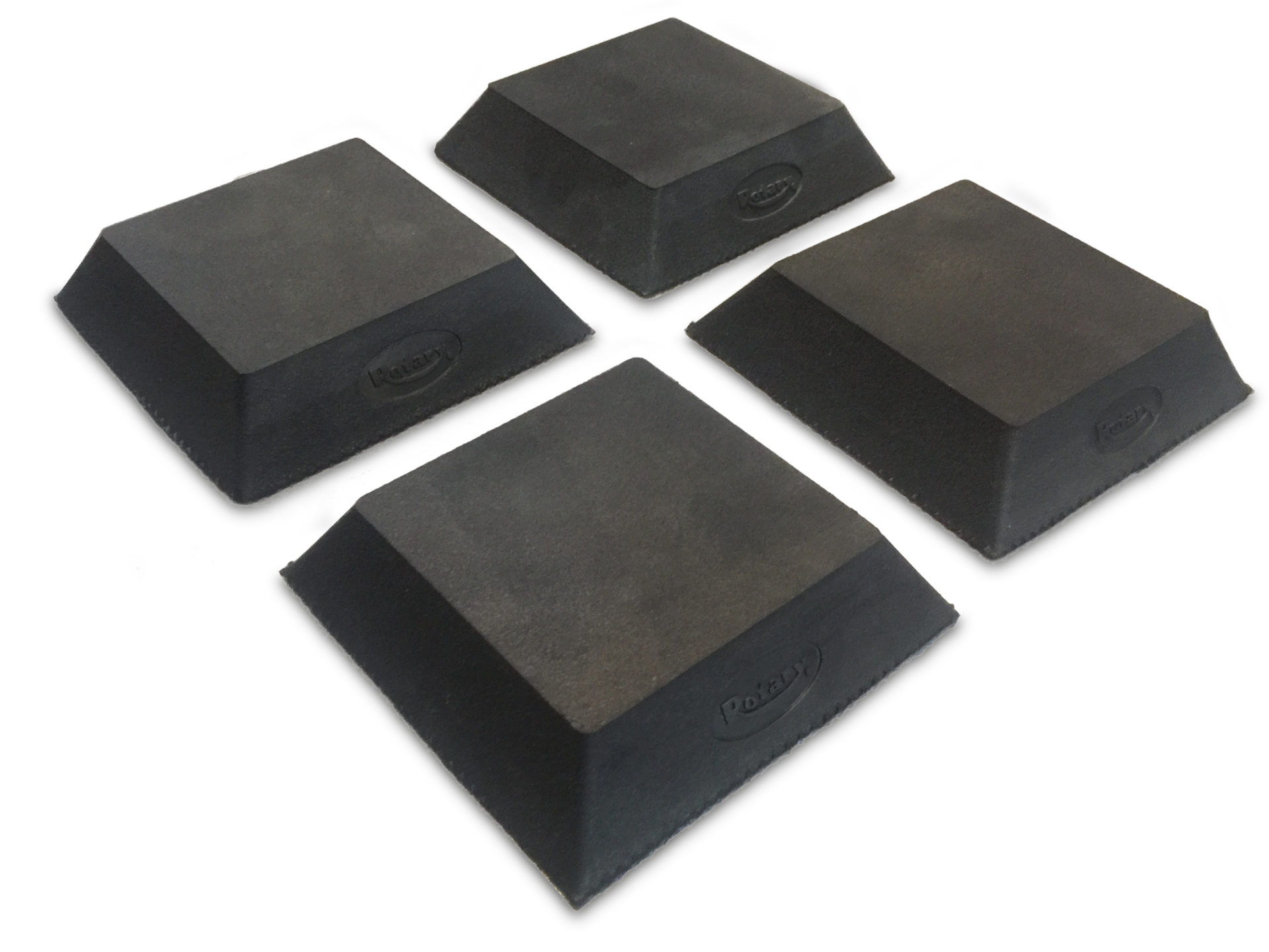 Rubber pad Truncated pyramid Rubber pad Truncated pyramid