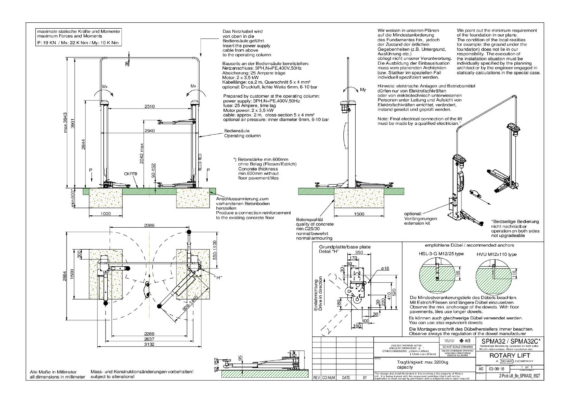 2 post lift bo spma32 8927