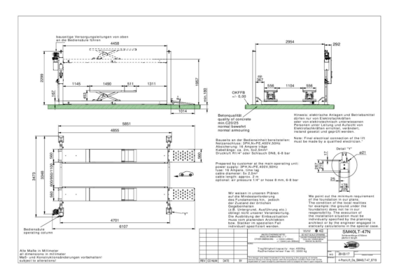 4 post lift da sm40lt 47 8719