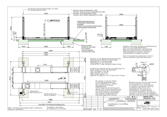 4 post lift bfp sm40 47n 8831