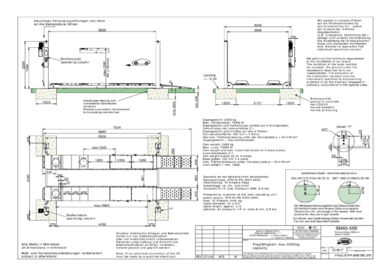 4 post lift bfp sm65 55b 8703