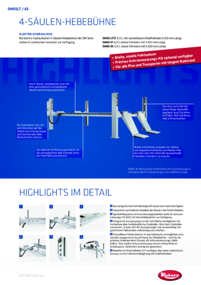 4 post lift sm55lt sm65  126515   