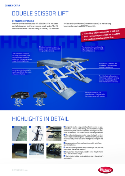 Double scissor lift ds35ex  125659   