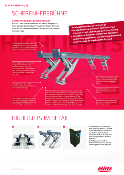 Scissor lift exalift hdvl  125452   