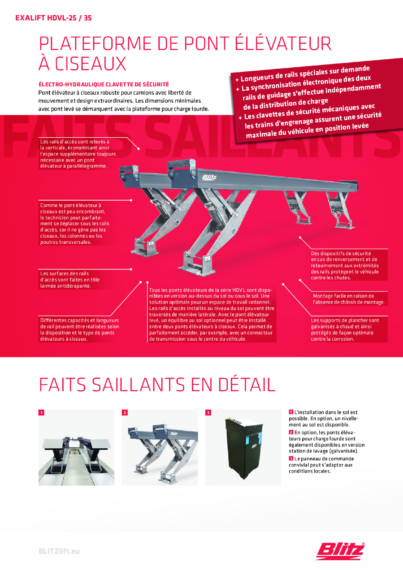 Scissor lift exalift hdvl  125454   