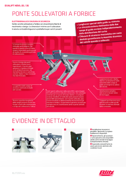 Scissor lift exalift hdvl  125456   