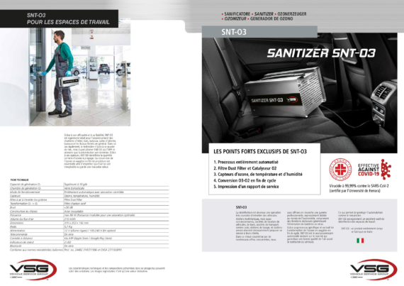 Snt o3 sanitizer   