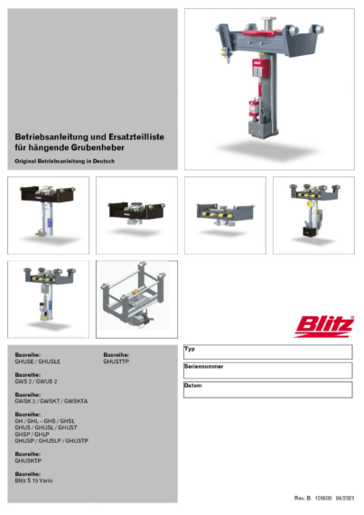 Pit Jacks suspended OM SP 126600   B