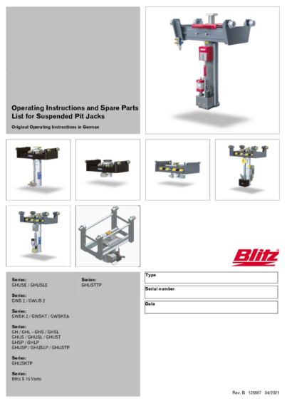 Pit Jacks suspended OM SP 126867   B