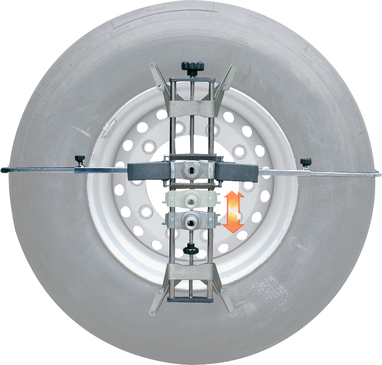 Wheel clamps Truck | 4-point | rim Ø 12 - 28″, tyre Ø 780 - 1220 mm