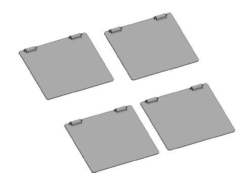 Inground kit SMxxN/B, with CE stop, without wheel alignment kit