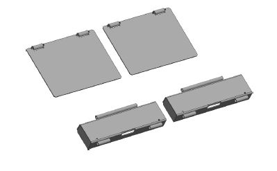 Kit bajo suelo SM55LT/65/N/B, con CE-Stop, kit de alineación de ruedas