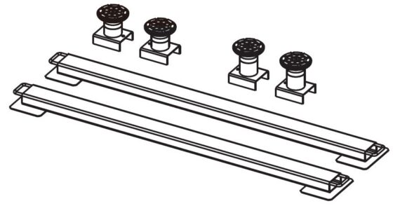 Set di traverse RAL 7016