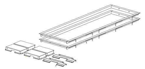 Inground kit DS32/35, with frame