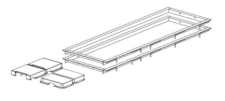 Unterflur-Kit DS35EX, mit Rahmen, ZP+7012