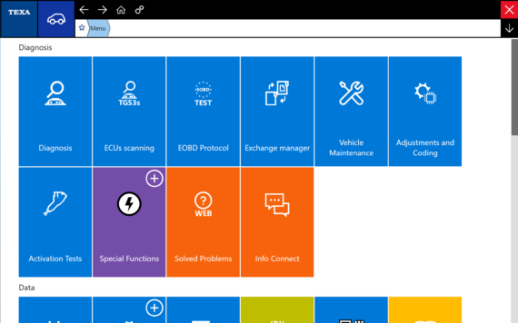 Diagnostic ADAS Texa software MI
