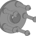 Precision type clamping flange for Maserati with 5-hole rims | 112 - 120 mm