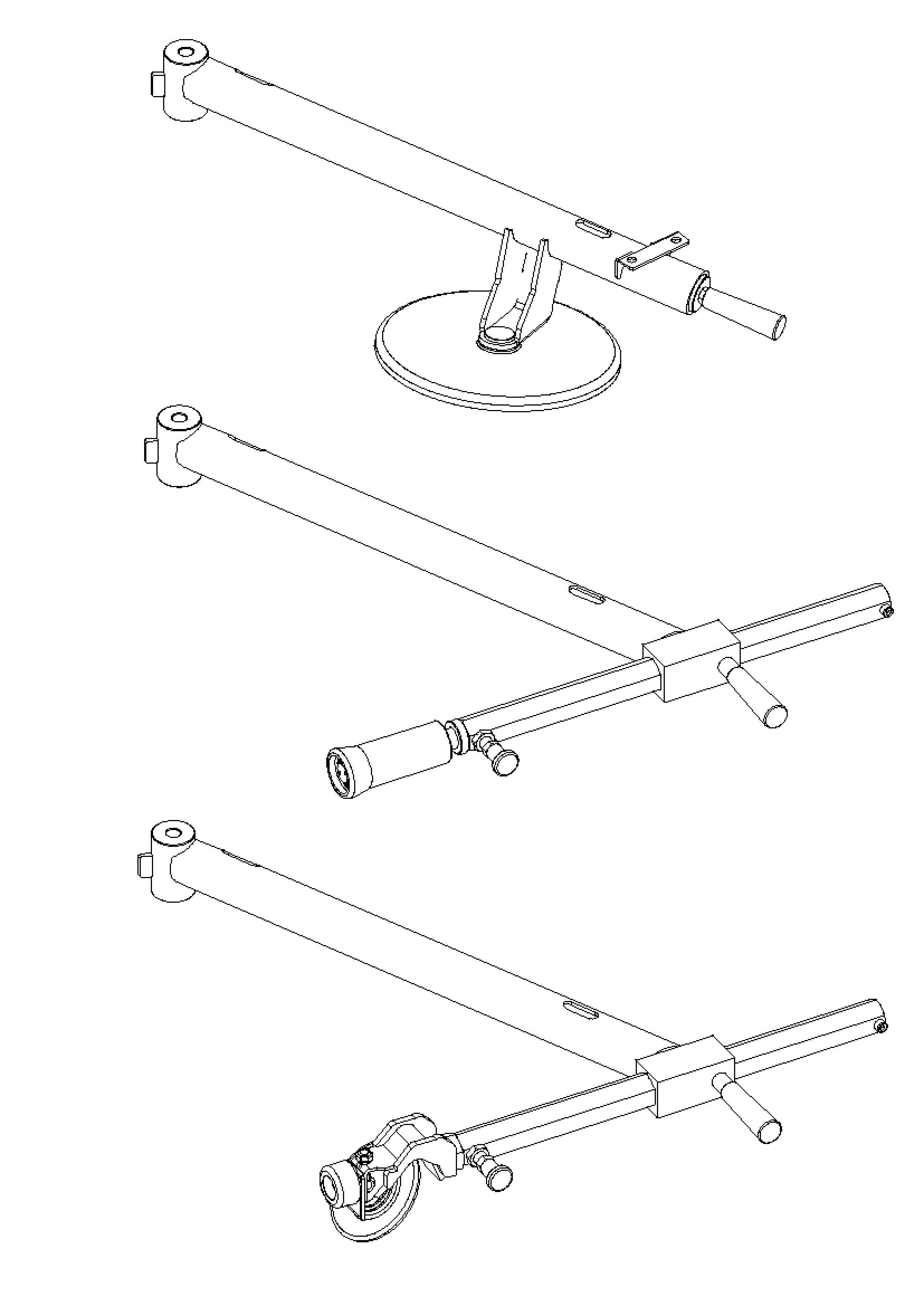 Additional side arm with disc