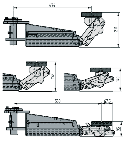 Tragteller 2,7 – 3,2 t | 1 Satz / 4 Stück