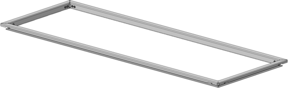 Frame for pits for brake testers without weight cells