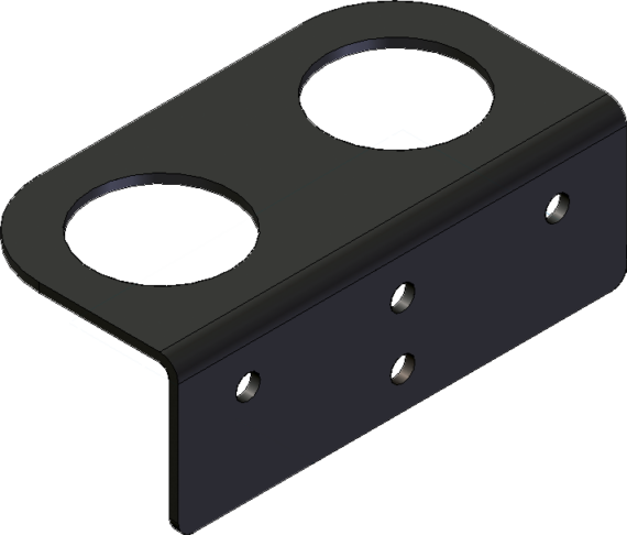 Halterungen für Distanzhülsen, Zapfen-Ø 45 mm