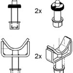 Support pads for Mercedes Sprinter/VW LT + Crafter | Ø 45 mm