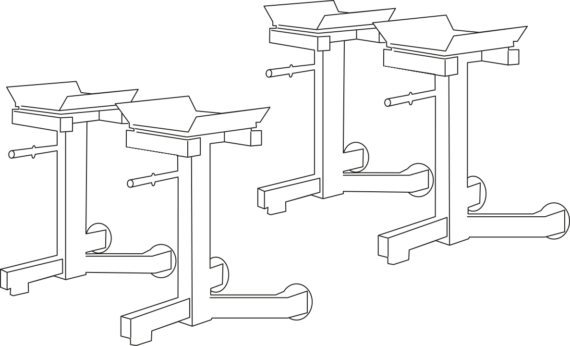 Kit de supports pour le contrôle de géométrie