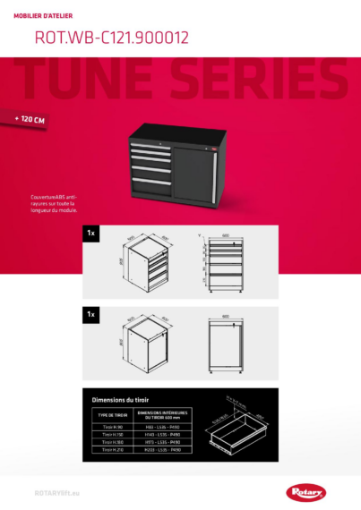 Workshop Furniture Tune Series Datasheets   