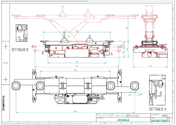 Jacking beam J20PNXL TD 043307081  