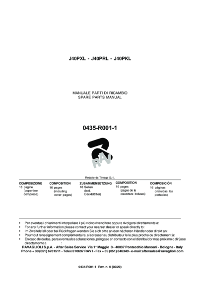 Jacking beams J40PXL PRL PKL SP 0435 R001 1 rev0 multi 