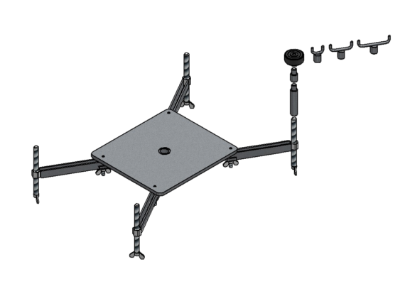 Placa para grupos con brazos de soporte GA P (Porsche)