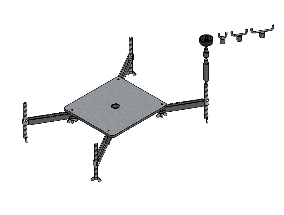 Aggregate plate with supporting arms GA P (Porsche)