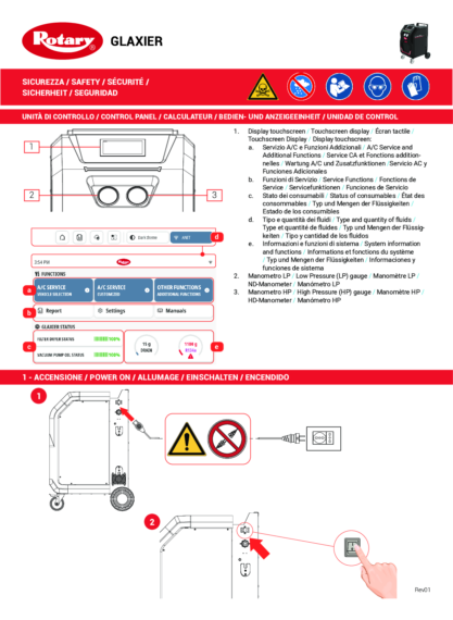 Air Conditioning ROT Glaxier T700 Quick Guide multi 