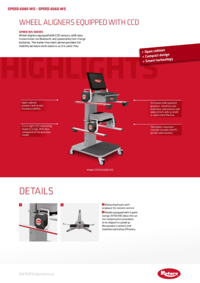 Wheel aligner speed6080 6060    