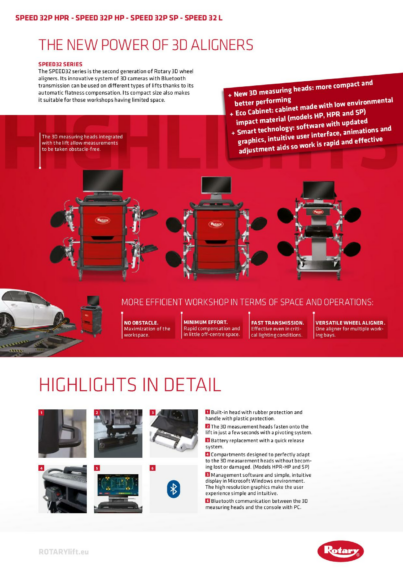 Wheel aligner speed32 series   2023 