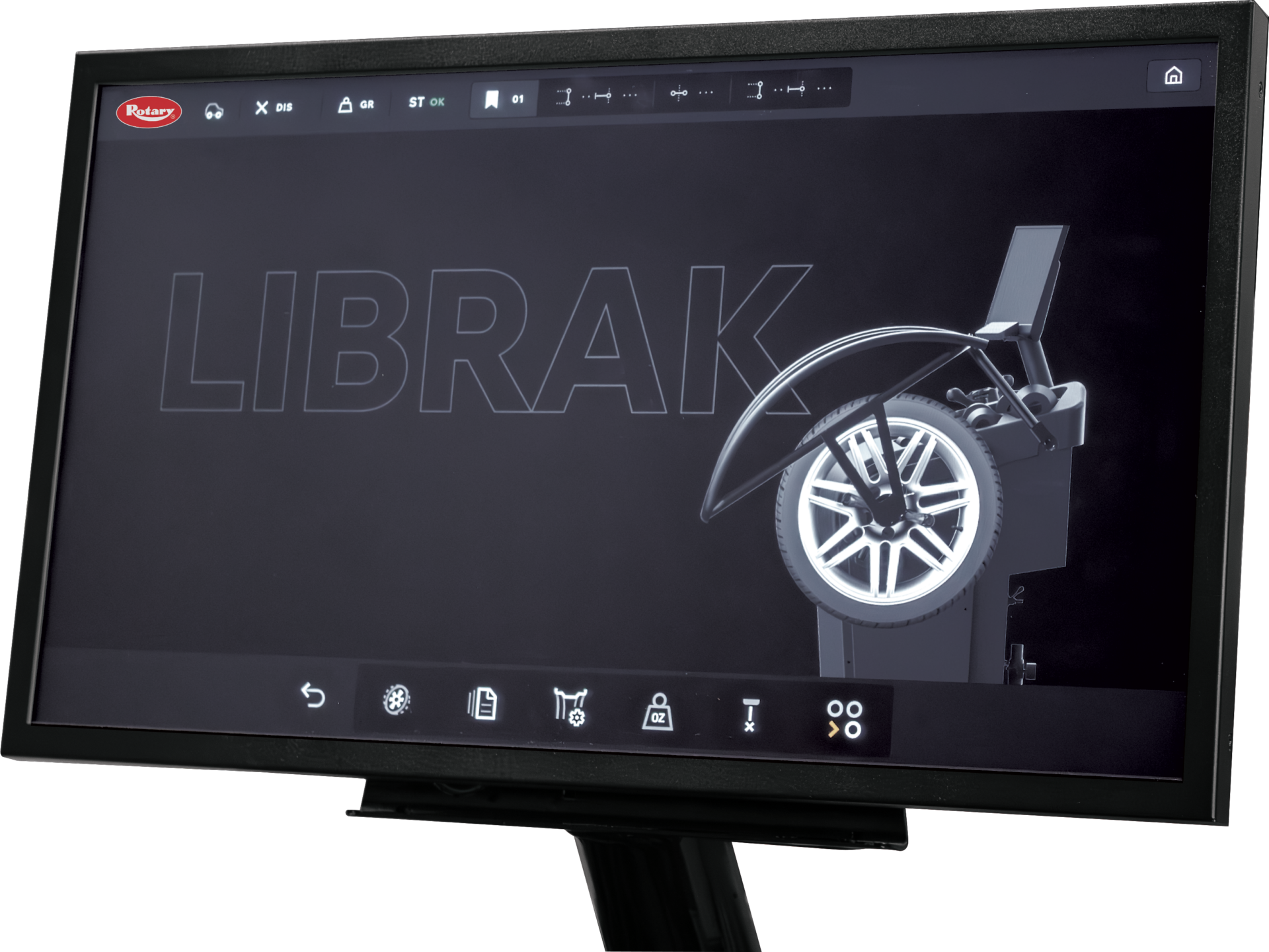 wheel balancer librak370pws display di