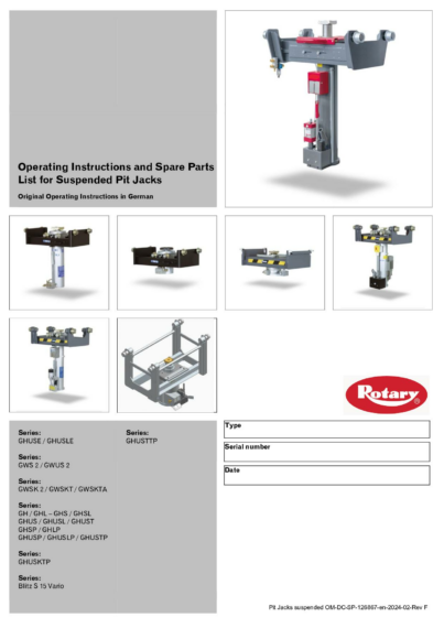 Pit jacks suspended  dc  126867   rev f