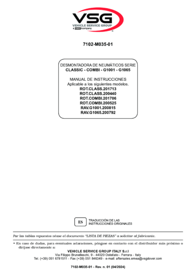 Tyre changer rotclass combi ravg1001 g1065 im 7102 m035 01 vsg rev01  2024 