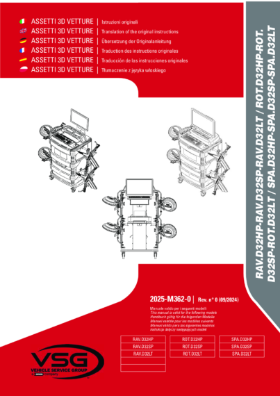 Wheel aligner ravd32hp ravd32sp ravd32lt rotd32hp rotd32hp rotd32lt im 2025 m362 00 vsg 00 rev00 multi 