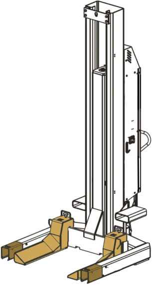 Wheel fork extension 150 mm