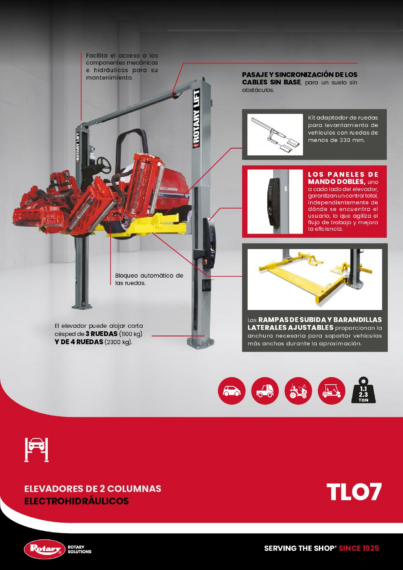 2 Post Lift TLO7 BR ES 