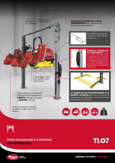 2 Post Lift TLO7 BR IT 2025