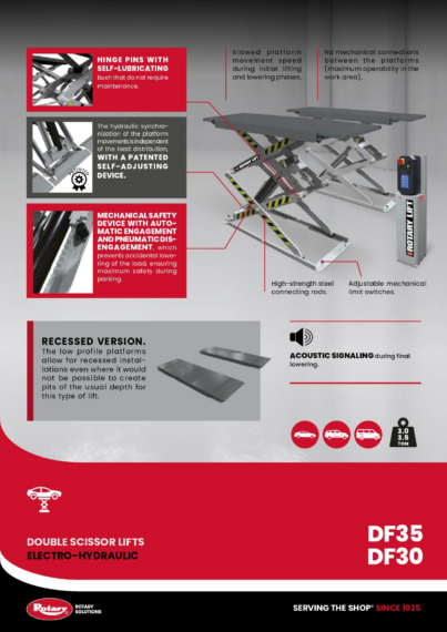 Double Scissor Lifts DF35C DF30C BR EN 2025 