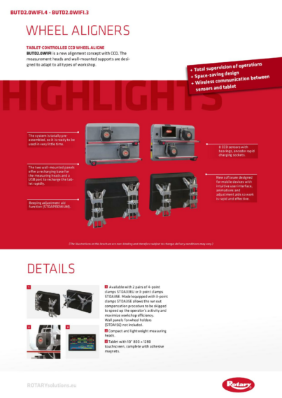 Wheel Aligners BUTD20WIFI4 BUTD20WIFI3 BR EN 2025 