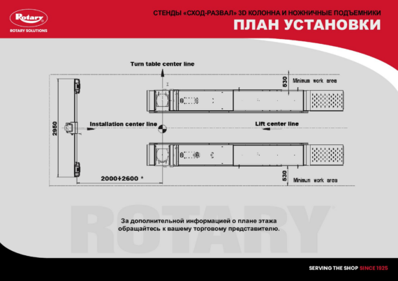 Rotary Floor Plan wheel aligner 3D Tower FY  2025 
