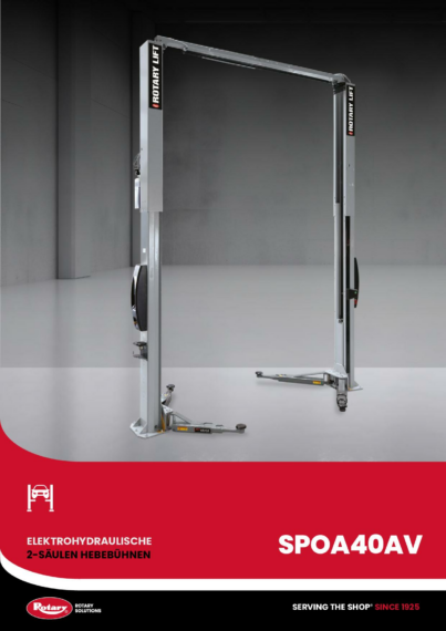 2 Post Lift SPOA40AV BR DE 
