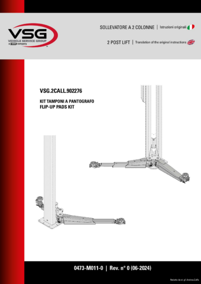 2 Post Lifts VSG2CALL902276 IM 0473 M011 0 rev0 IT EN 